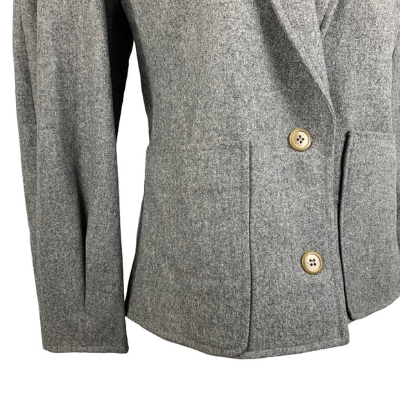 Vintage 1970s/80s Gucci 100% Wool Blazer and Skirt Suit Set Gray Size 46 - Picture 3 of 16